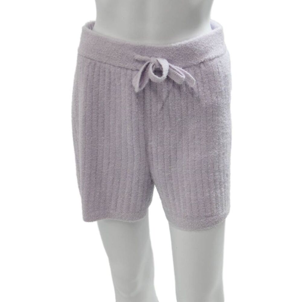 Gelato Pique Unisex Sweat Purple Striped Drawstring Shorts Size S